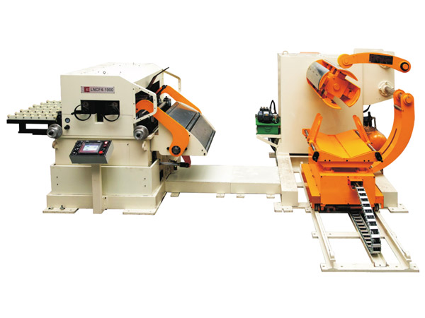 三機一體NC高配型精密料架矯直送料機